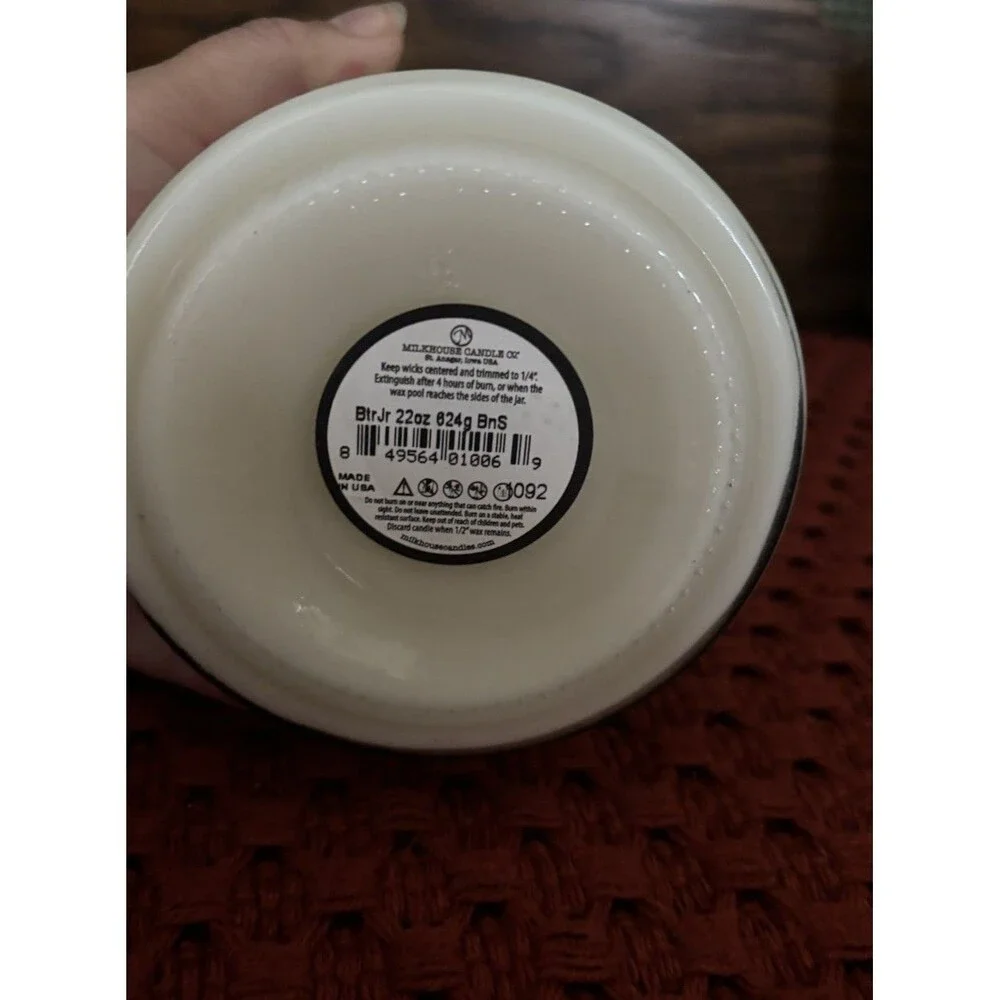 Milkhouse Candle 22 Ounce Banana Sunset Soy & Beeswax Butter Jar Candle